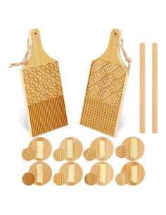Juego de Gnocchi de Madera Tessco 4 Piezas Manual