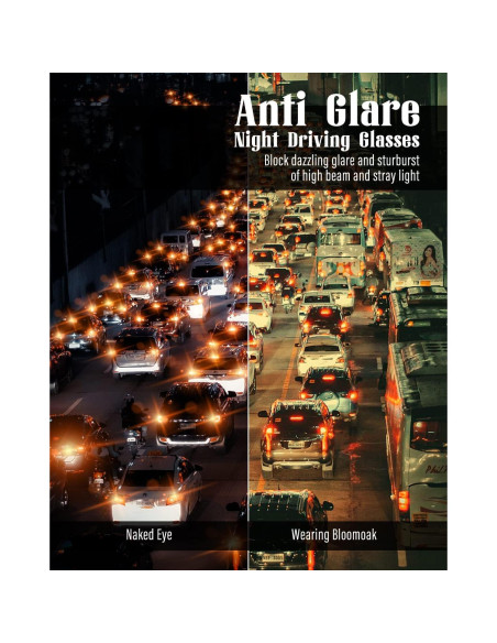 Gafas de Conducción Nocturna B BLOOMOAK Polarizadas UV400