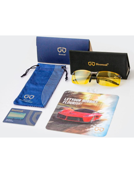 Gafas de Conducción Nocturna B BLOOMOAK Polarizadas UV400