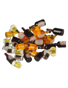 32 Piezas Mini Botellas de Cerveza Falsas para Muñecas