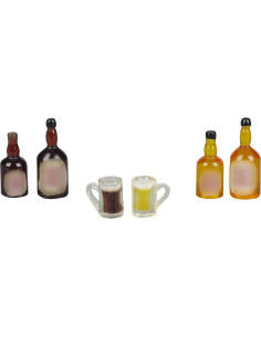 32 Piezas Mini Botellas de Cerveza Falsas para Muñecas 2