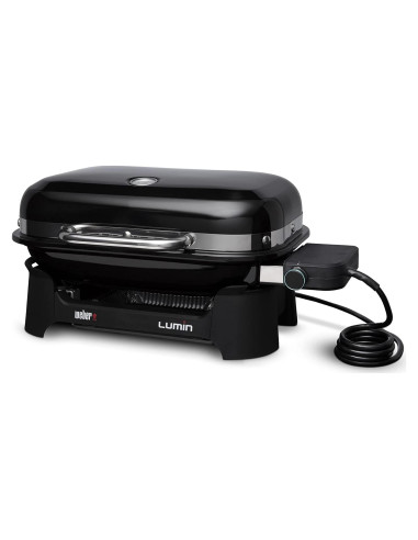 Parrilla Eléctrica Weber Lumin Compacta Negra 1560W