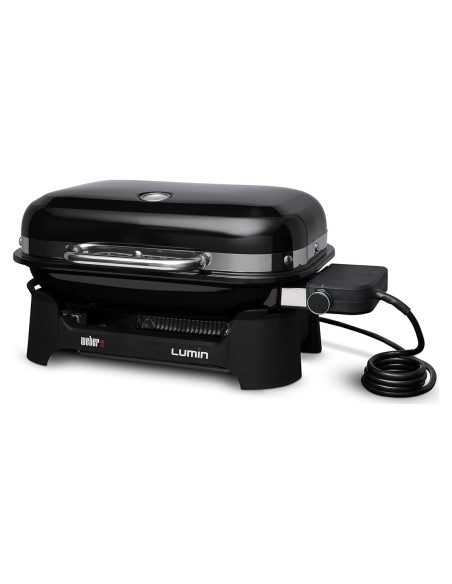 Parrilla Eléctrica Weber Lumin Compacta Negra 1560W