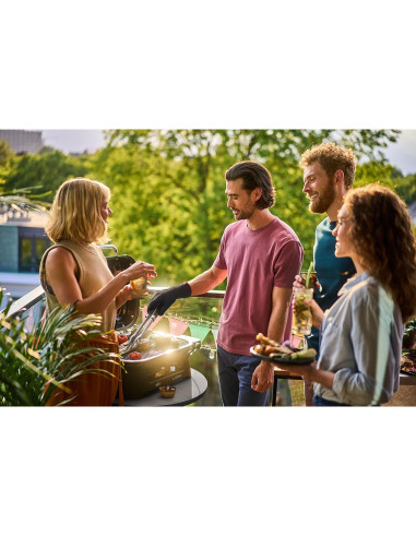 Parrilla Eléctrica Weber Lumin Compacta Negra 1560W