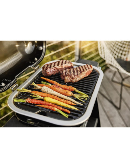 Parrilla Eléctrica Weber Lumin Compacta Negra 1560W