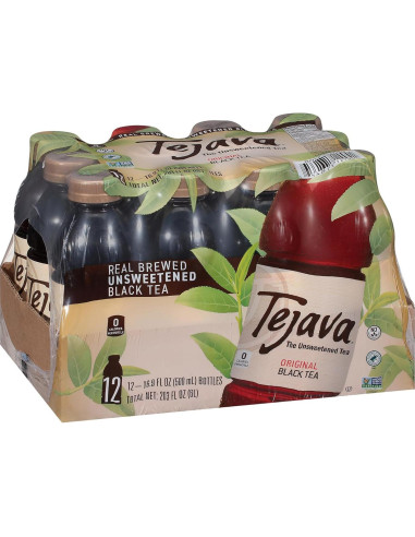 Té Helado Negro Tejava Original 12 Botellas 500 ml Sin Azúcar