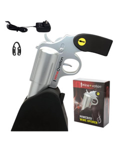 Abridor de Vino Eléctrico WineOvation Plata - Recargable