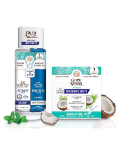 Dúo Blanqueador GuruNanda Oxyburst 591 ml + Tiras Blanqueadoras