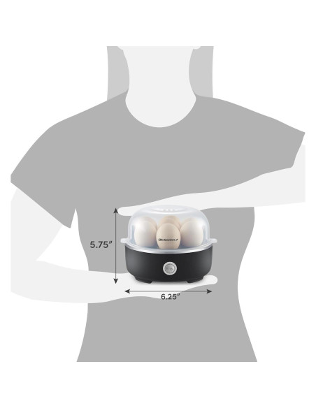 Cocedor de Huevos Eléctrico Elite Gourmet EGC115B 7 Huevos