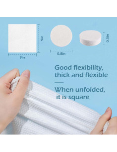 Toallas Comprimidas Suqian Shengshi 10x10 cm 36 g para Viajes 2