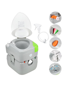 Inodoro Portátil Kohree 5.8 Gal con Asiento Diagonal