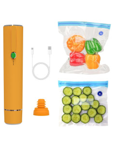 Máquina de Sellado al Vacío Pengrainsys Portátil con 5 Bolsas