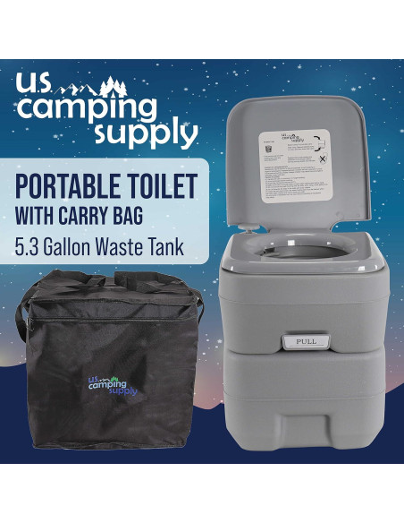 Inodoro Portátil TCP Global 5.3 Galones para Camping