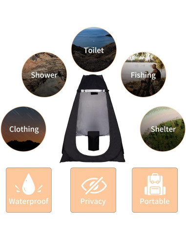 Inodoro Portátil DINVES con Carpa Privacidad 1 Persona