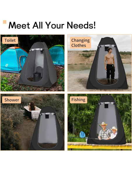 Inodoro Portátil DINVES con Carpa Privacidad 1 Persona