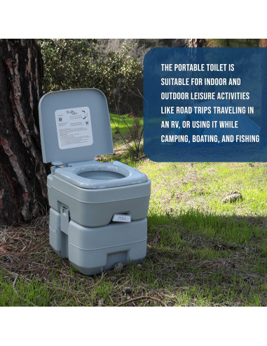 Inodoro Portátil TCP Global 5.3 Galones para Camping
