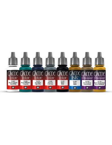 Juego de Pintura Acrílica Vallejo 8 Colores 17ml