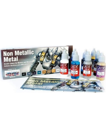 Juego de Pintura Acrílica Vallejo 8 Colores 17ml