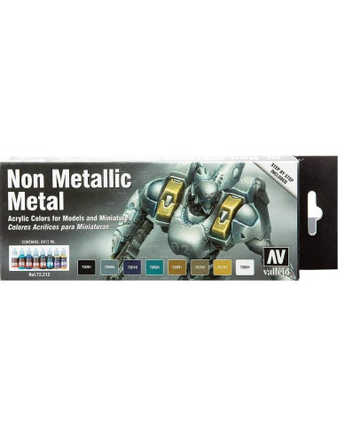 Juego de Pintura Acrílica Vallejo 8 Colores 17ml