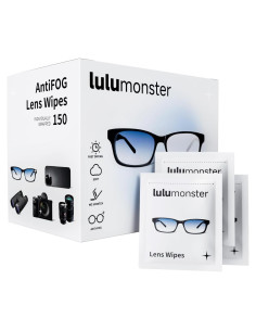 Toallitas Antivaho Lulumonster 150 Unidades Limpieza Lentes