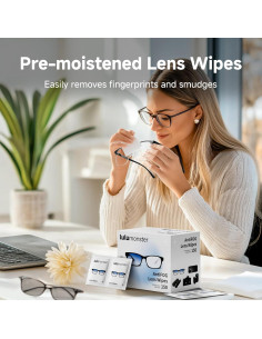Toallitas Antivaho Lulumonster 150 Unidades Limpieza Lentes 2
