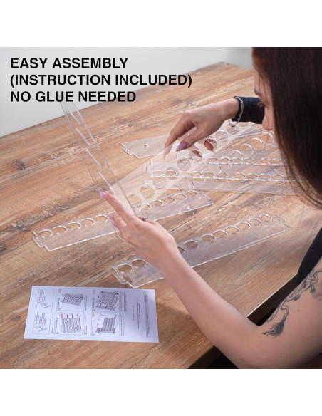 Organizador de Rack de Pintura Plydolex 60 Agujeros Acrílico Organizador de Rack de Pintura Plydolex 60 Agujeros Acrílico