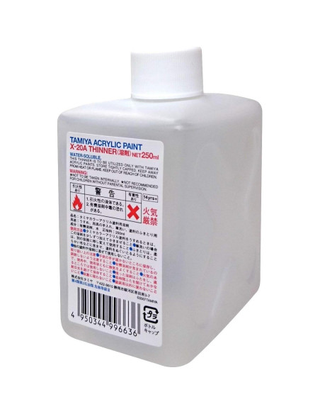 Disolvente Acrílico Tamiya X-20A 250ml Secado Rápido