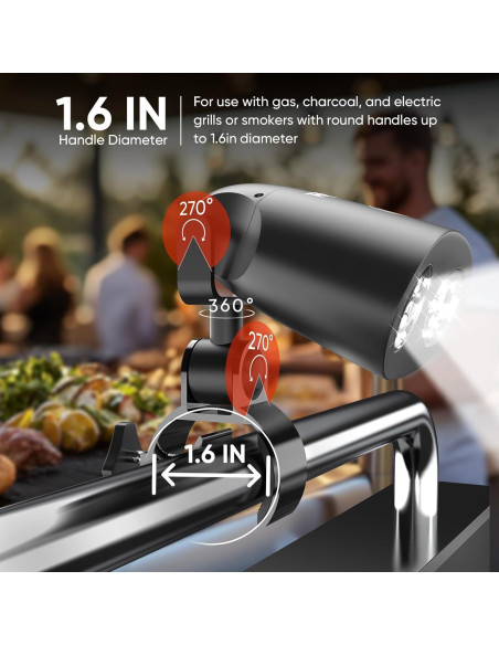 Luz LED para Barbacoa RVZHI 10 Luces 100lm Resistente al Calor Luz LED para Barbacoa RVZHI 10 Luces 100lm Resistente al Calor