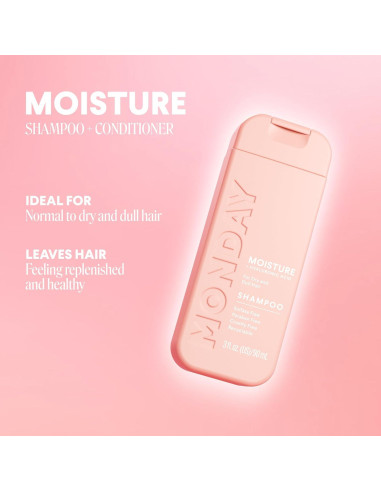 Set de Champú y Acondicionador MOISTURE 90ML - Monday Haircare