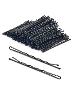 Pinzas para el cabello negras Pagabach 100 PCS antideslizantes