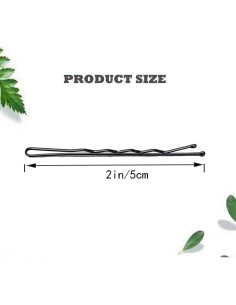 Pinzas para el cabello negras Pagabach 100 PCS antideslizantes 2