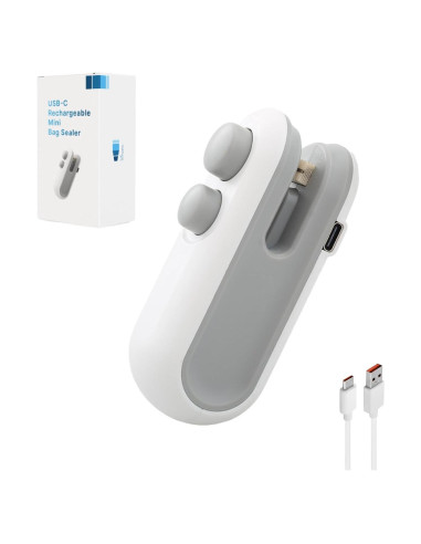 Mini Sello de Bolsas LX IntMfr. USB-C 2 en 1 Cortador