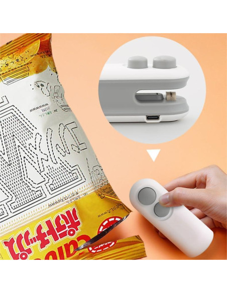 Mini Sello de Bolsas LX IntMfr. USB-C 2 en 1 Cortador Mini Sello de Bolsas LX IntMfr. USB-C 2 en 1 Cortador