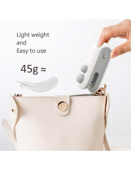 Mini Sello de Bolsas LX IntMfr. USB-C 2 en 1 Cortador Mini Sello de Bolsas LX IntMfr. USB-C 2 en 1 Cortador