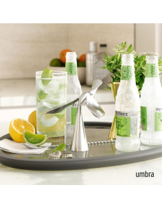 Abridor de Botellas Umbra Tipsy Cromo Escultórico 1 pieza 2