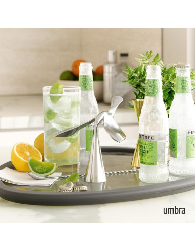 Abridor de Botellas Umbra Tipsy Cromo Escultórico 1 pieza