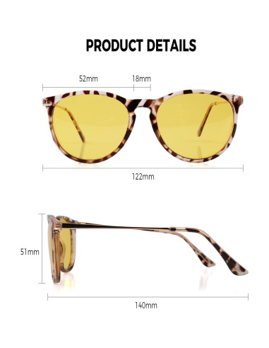 Gafas de Visión Nocturna FIMOSON Amarillas Polarizadas UV400