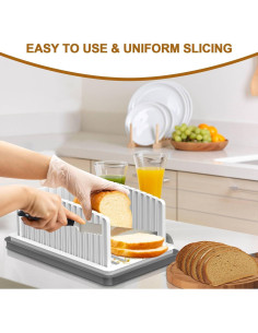 Cortador de Pan Kiss Core Ajustable con Bandeja para Migas 2