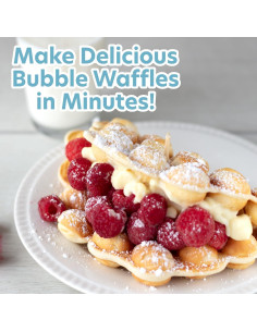 Máquina de Waffles de Burbuja CucinaPro 1000W Antiadherente 2