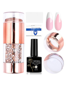 Kit de Estampado de Uñas YEPYEPGO - 4 Piezas, Doble Cabeza