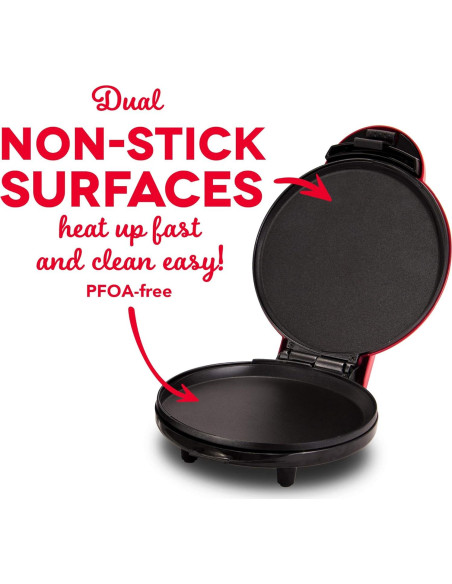 Plancha Eléctrica DASH 20 cm Redonda para Panqueques y Más