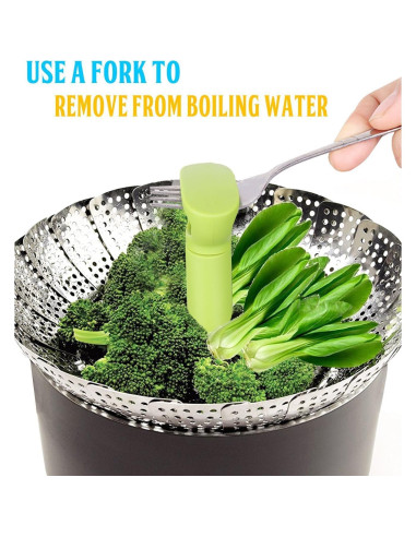 Cesta de Vapor Consevisen Acero Inoxidable 12.95 a 22.86 cm