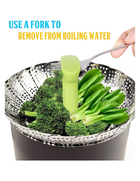 Cesta de Vapor Consevisen Acero Inoxidable 12.95 a 22.86 cm