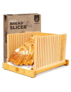 Cortador de Pan ABIOTO Plegable con Base HDPE y 4 Grosor