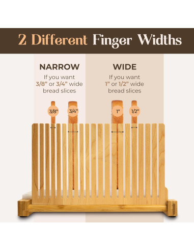 Cortador de Pan ABIOTO Plegable con Base HDPE y 4 Grosor