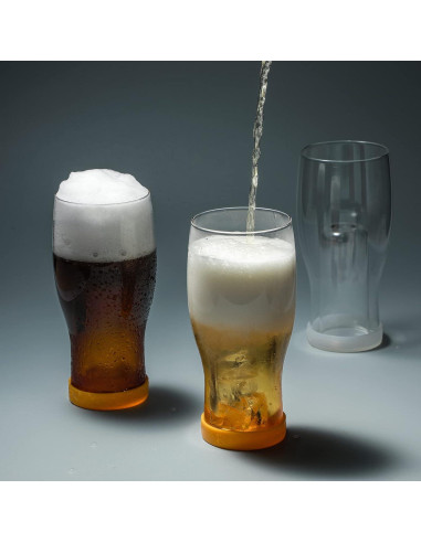 Vasos de Cerveza Doble Pared 1500 C 19.6 oz Set de 4