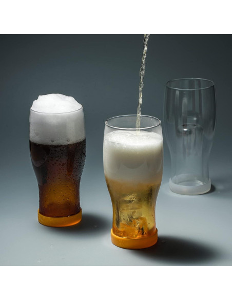 Vasos de Cerveza Doble Pared 1500 C 19.6 oz Set de 4