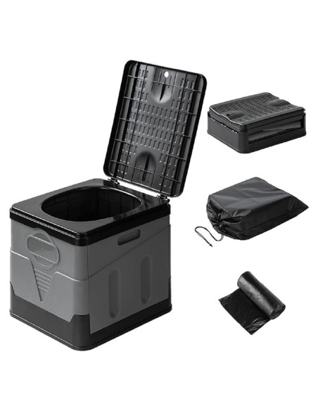 Inodoro Portátil Camping JingYanKeJi Plegable Gris 1.64 kg