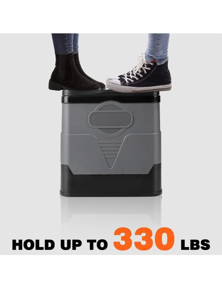 Inodoro Portátil Camping JingYanKeJi Plegable Gris 1.64 kg