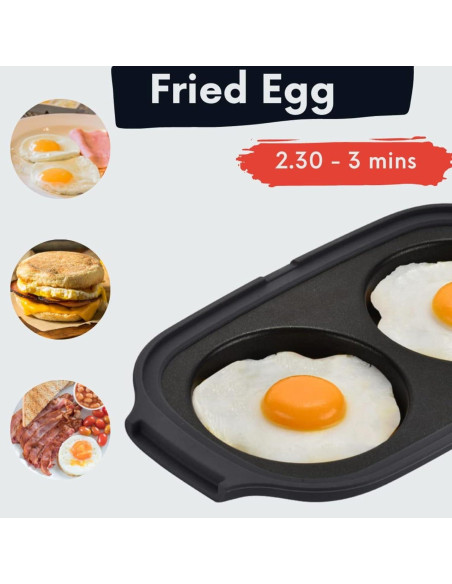 Cocinero de Huevos Maconee para Microondas | 2 Huevos | Antiadherente